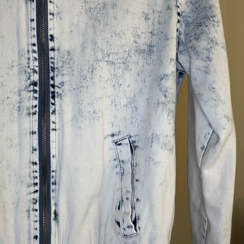 DENIM LINED BOMBER JACKET - Picture 3 of 3